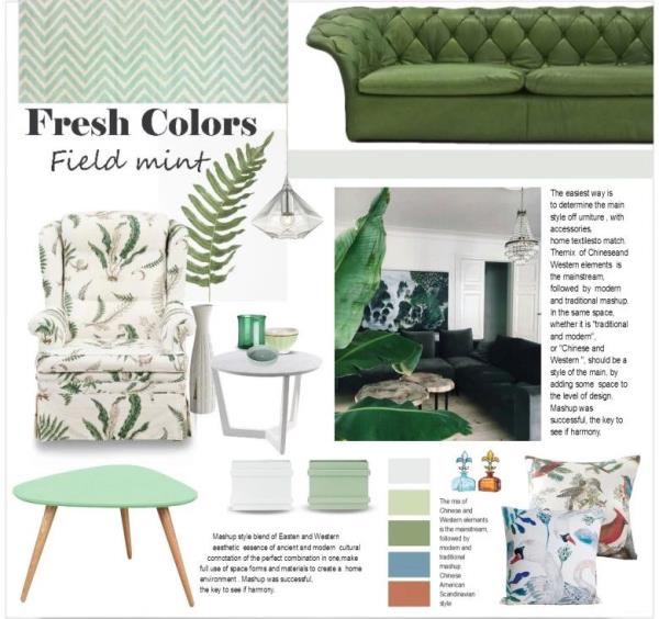 绚彩烂漫橄榄绿，绽放家居中宁静的别样色彩!